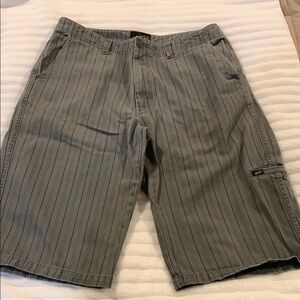 Vans Gray Cargo Shorts with Pinstripes​​